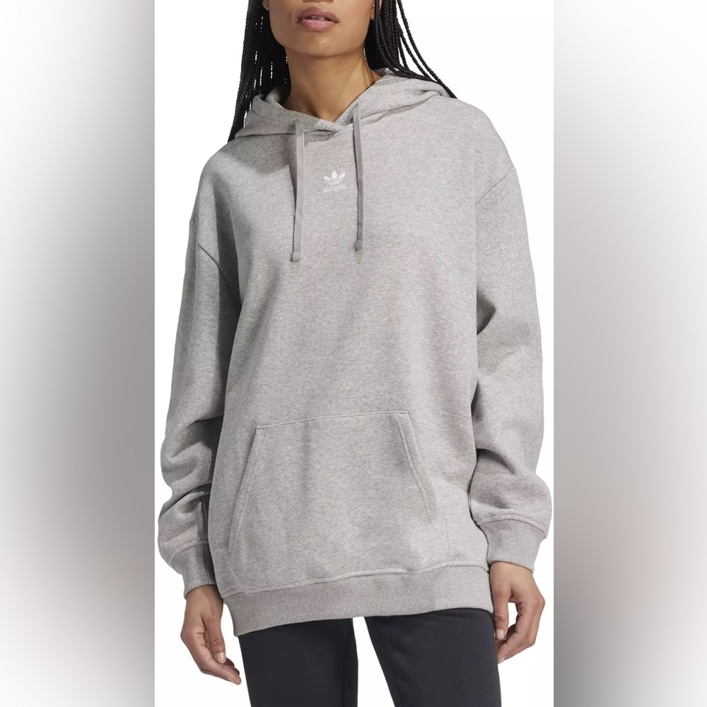 Adidas Originals Adicolor Essentials Women's Logo Hoodie Sz X-Large Gray Heather